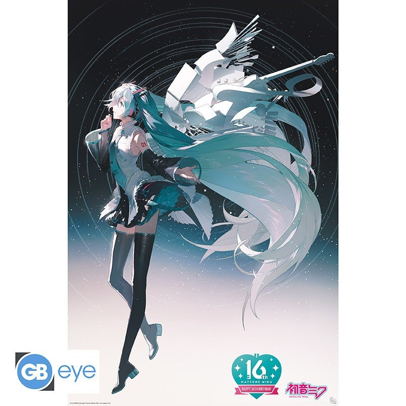 HATSUNE MIKU - Poster Maxi 91,5x61 FSC MIX - 16ème anniversaire Miku - hatsune-miku - Goodies