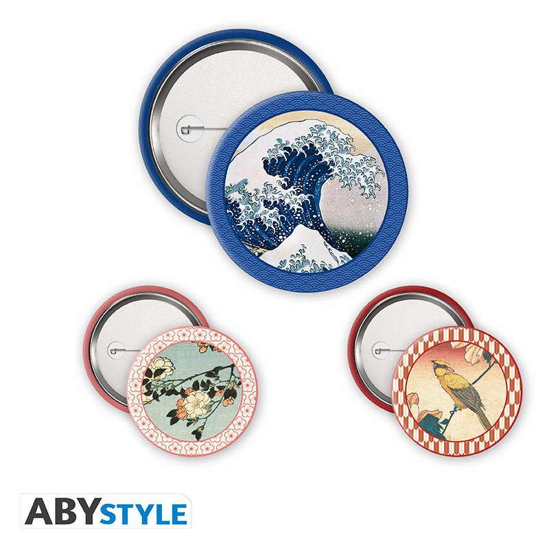 HOKUSAI - Pack de Badges - Collection - hiroshige - Goodies