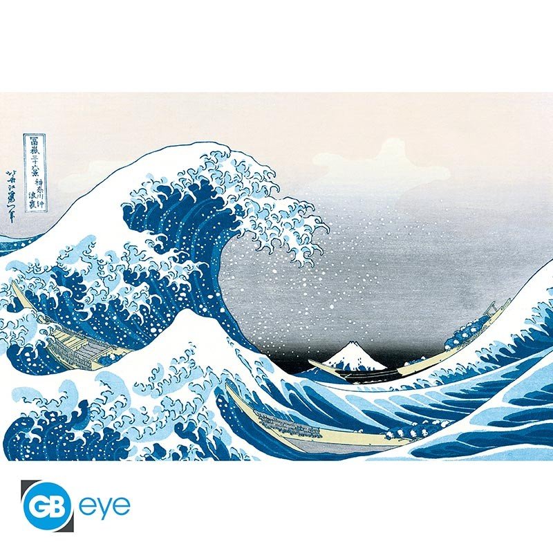 HOKUSAI - Poster Maxi 91,5x61 FSC MIX - Grande Vague - hiroshige - Goodies