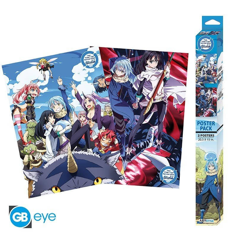 SLIME - Set 2 Posters Chibi 52x38 - Series 2 - moi-quand-je-me-reincarne-en-slime - Goodies
