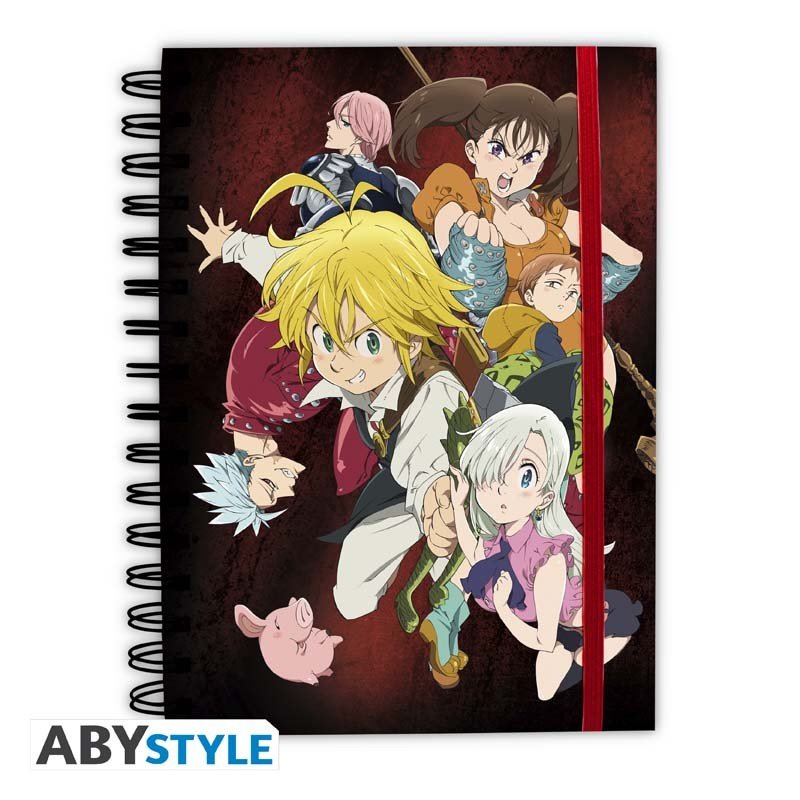 THE SEVEN DEADLY SINS - Cahier A5 Spiral "Meliodas et les... - the-seven-deadly-sins - Goodies