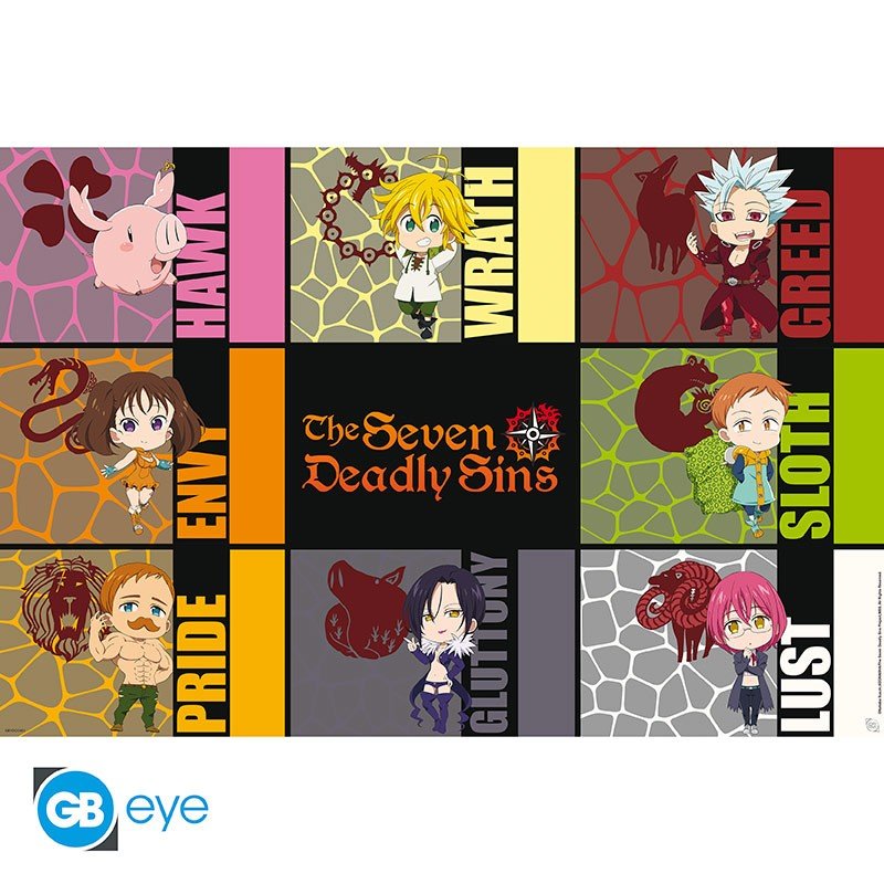 THE SEVEN DEADLY SINS : S3 - Poster Maxi 91,5x61 - Chibi ... - The Seven Deadly Sins