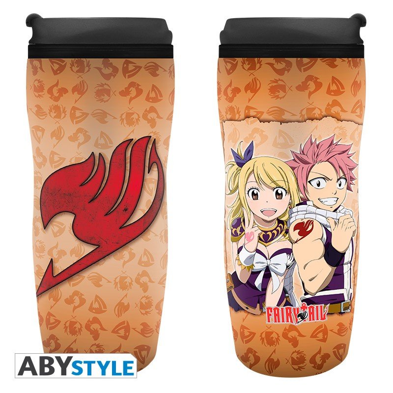FAIRY TAIL - Mug de voyage Lucy, Natsu & Emblème* - fairy-tail - Goodies