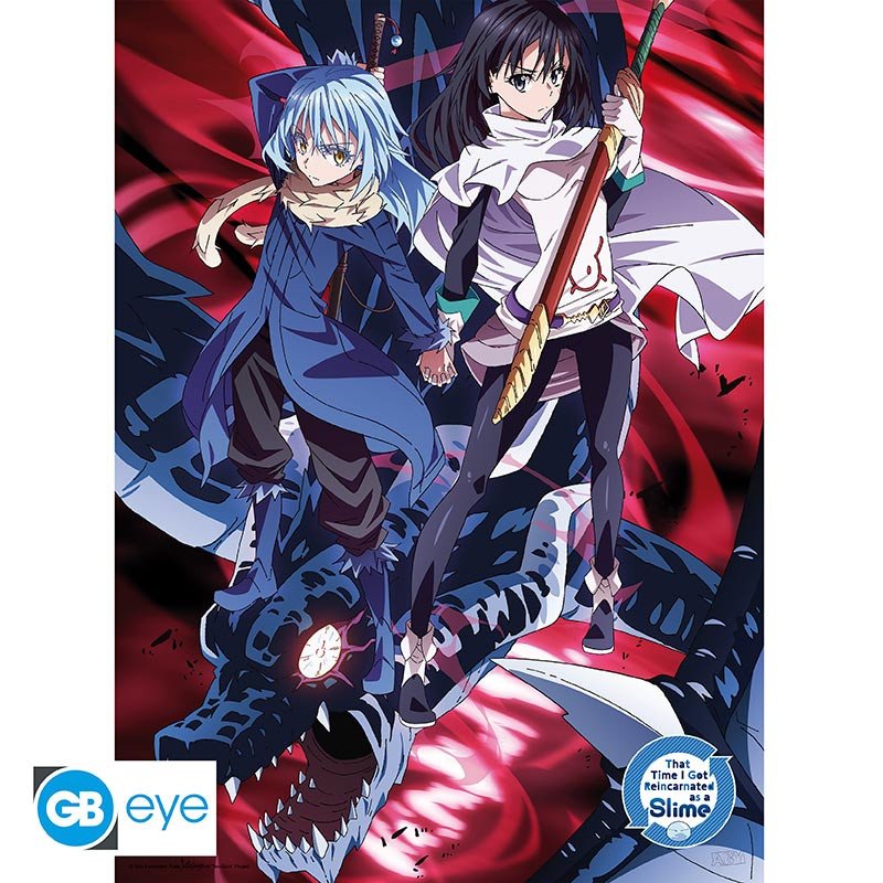 SLIME - Poster Chibi 52x38 - Rimuru & Shizu - moi-quand-je-me-reincarne-en-slime - Goodies