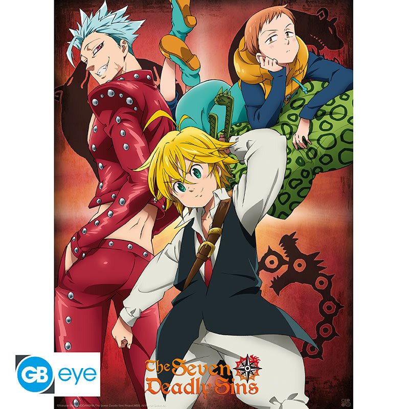 THE SEVEN DEADLY SINS - Poster Chibi 52x38 - Ban, King & ... - the-seven-deadly-sins - Goodies