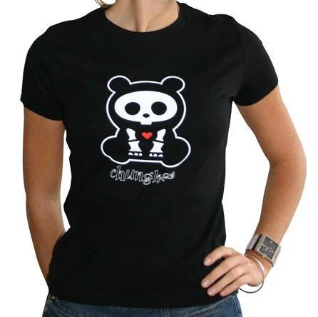 T-shirt Skelanimals T Shirt CHUNGKEE Femme Black Basic (XL) - Skelanimals
