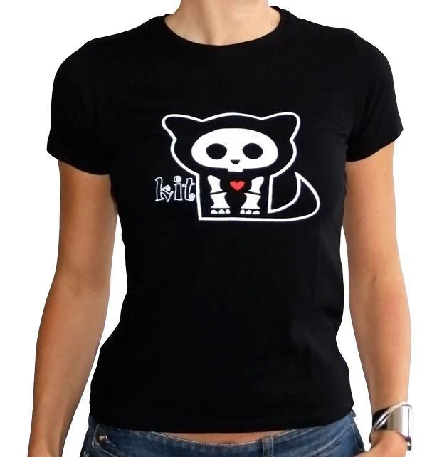 T-shirt Skelanimals T Shirt KIT Femme Black Basic (XL) - Skelanimals