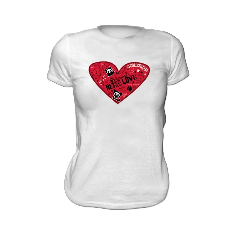 T-shirt Skelanimals T Shirt VALENTIN Femme White Basic (XL) - Skelanimals