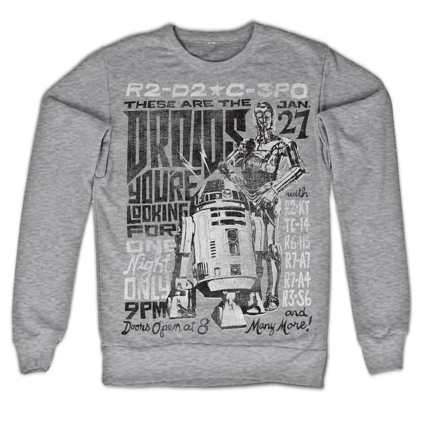 Pull Star Wars 7 Sweat Droids Night (S)