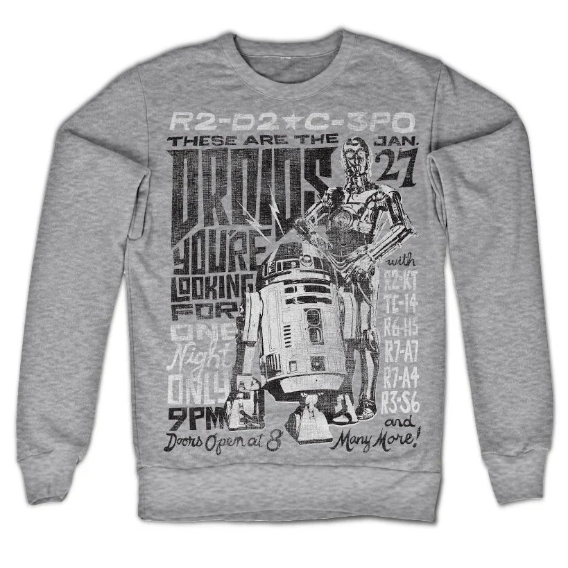 Pull Star Wars 7 Sweat Droids Night (M)
