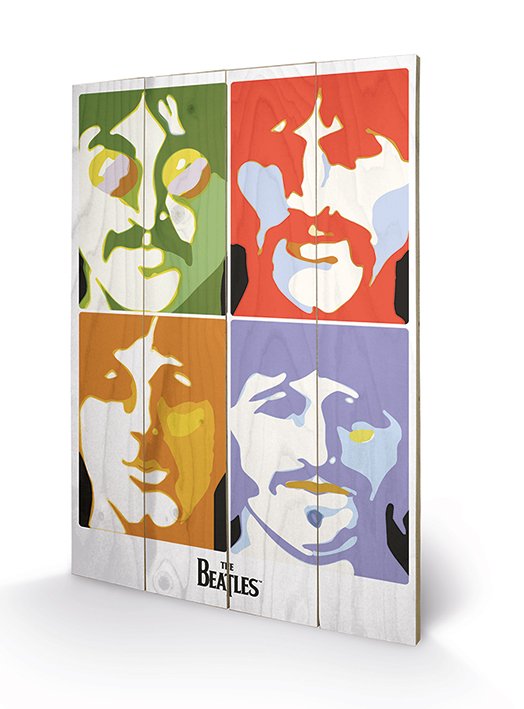 Poster the Beatles Sea of Science Impression sur bois 40x59cm - The Beatles