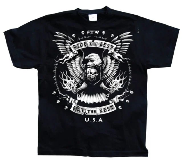 T-shirt Lifestyle T Shirt Ride the Best Eat Rest (XXL) - Lifestyle