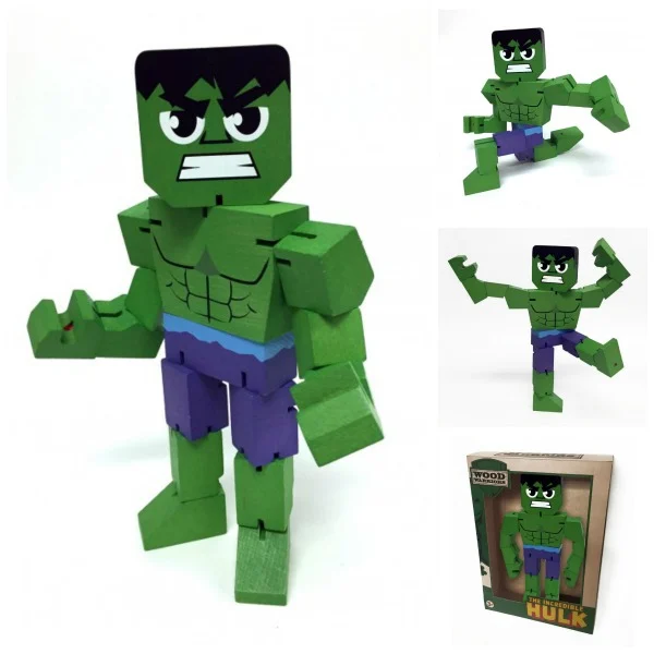 Figurine Marvel Wooden Hulk 20Cm - Hulk