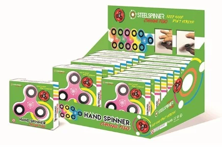 Article STEELSPINNER HAND FINGER Display Classic FLUO 16pces