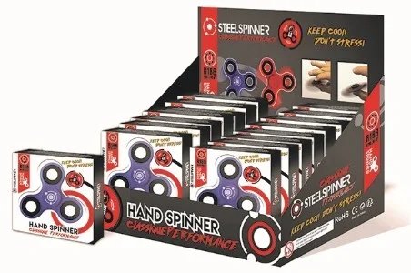 Article STEELSPINNER HAND FINGER Display Classic PERFORMANCE 16pces