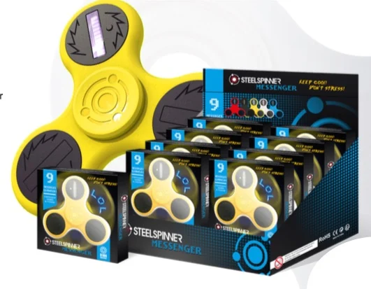 Article STEELSPINNER HAND FINGER Display MESSENGER 16pces
