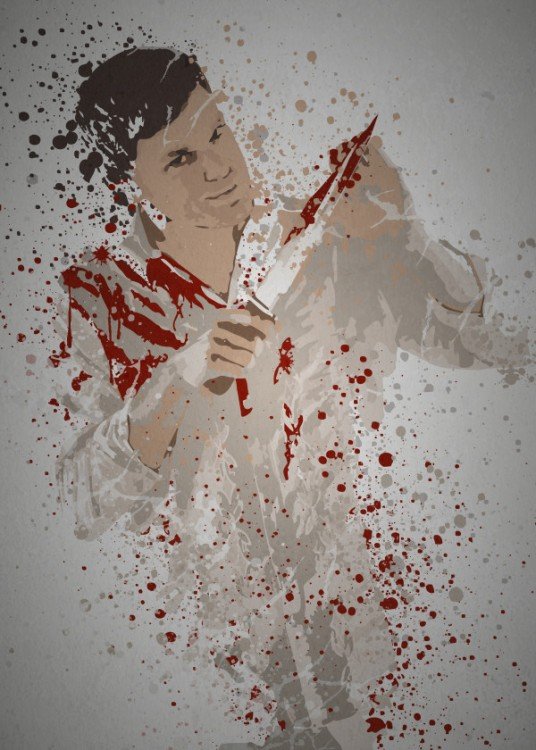 Plaque métal PC SPLATTER Magnetic 45X32 Butcher