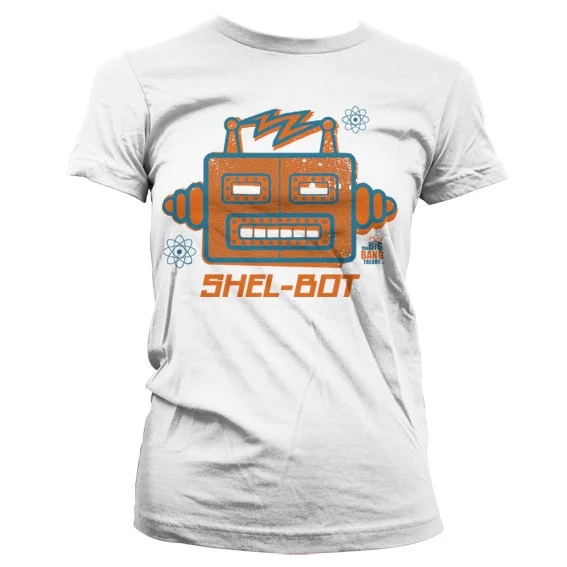 T-shirt Big Bang Theory THE T Shirt GIRL SHEL BOT White (XL) - The Big Bang Theory
