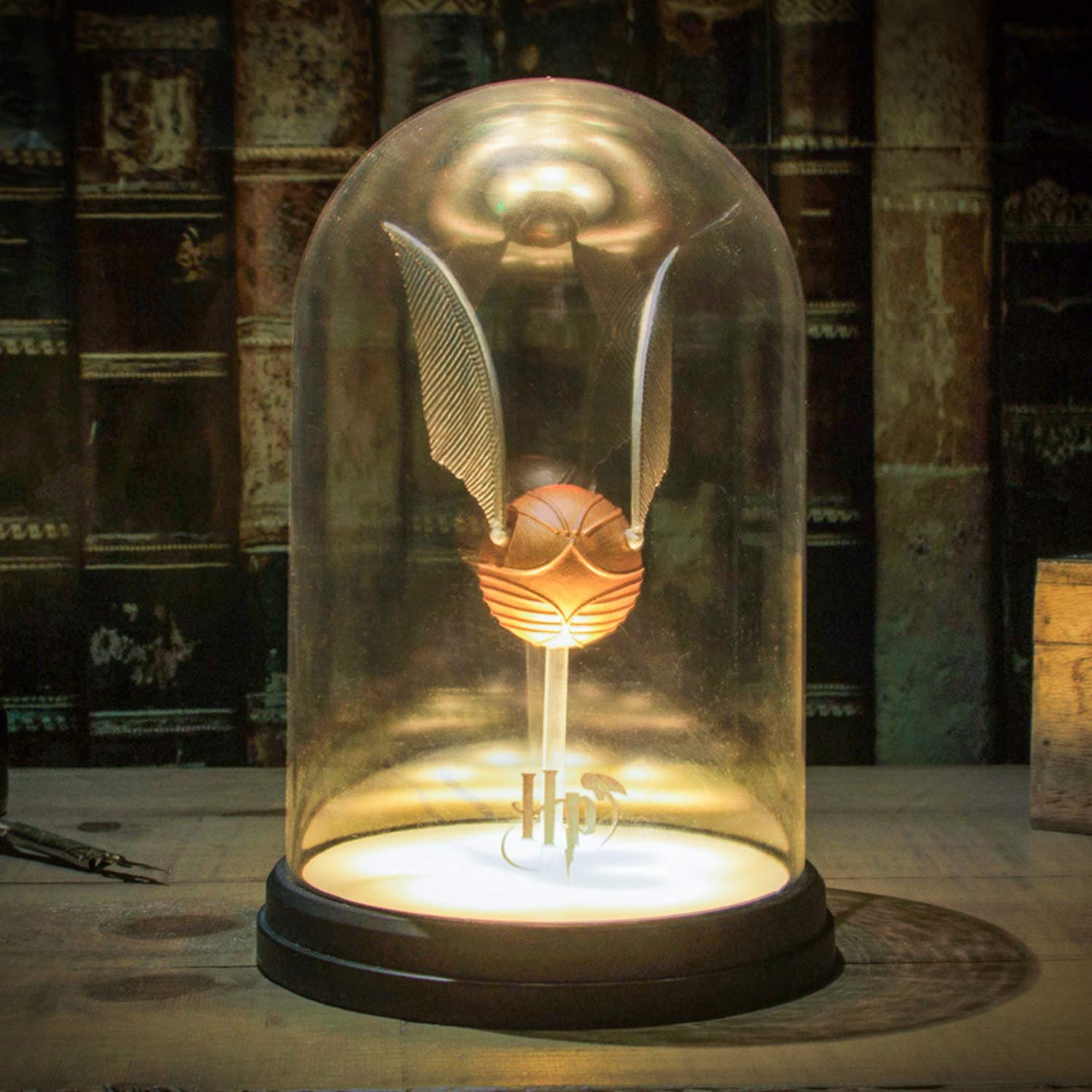 Lampe Harry Potter Vif d'Or sous cloche