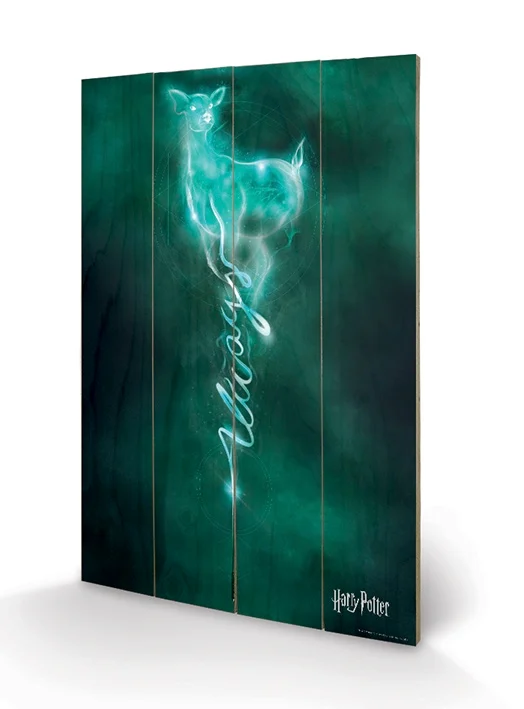 Poster Harry Potter Doe Patronus Impression sur bois 40x59cm