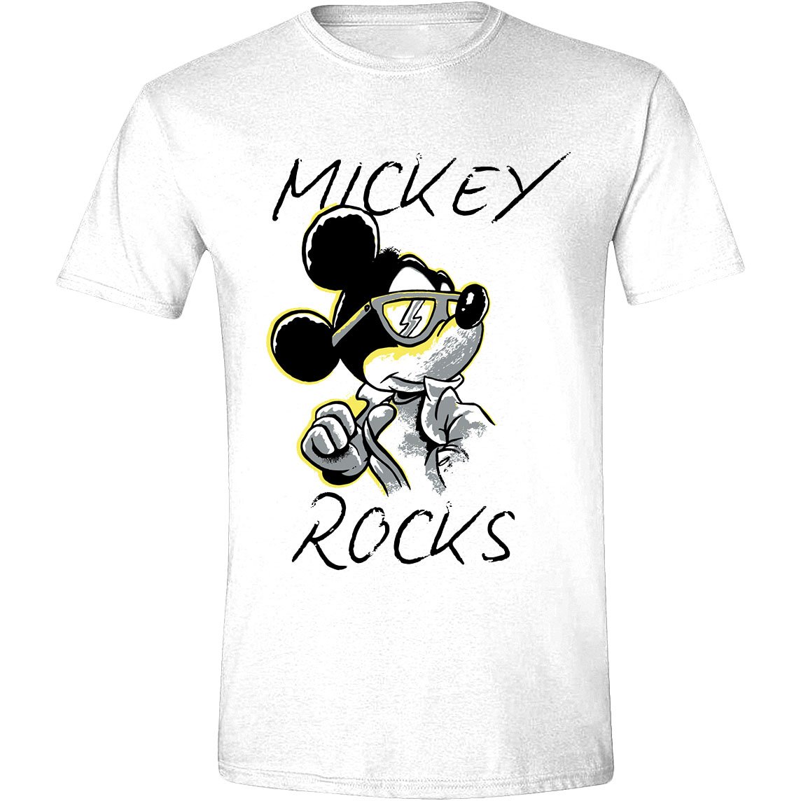 T-shirt Disney T Shirt Mickey Mouse Rock '90 (S)