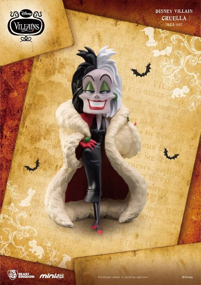 Figurine Disney VILLAINS Mini Egg Attack Cruella 8cm - Les 101 Dalmatiens