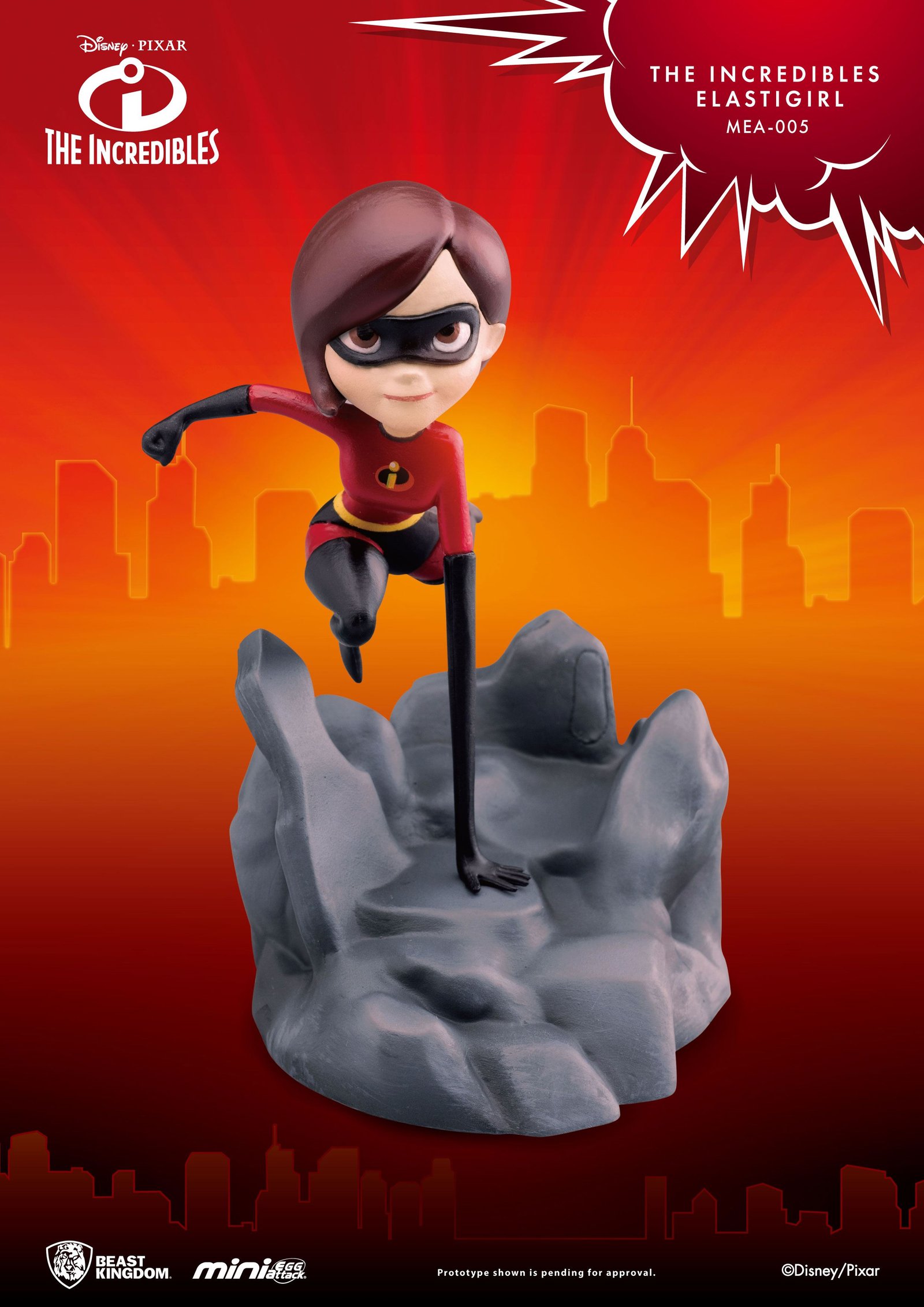 DISNEY - INCREDIBLES Fig Mini Egg Attack Elastigirl - Figurine 13 cm