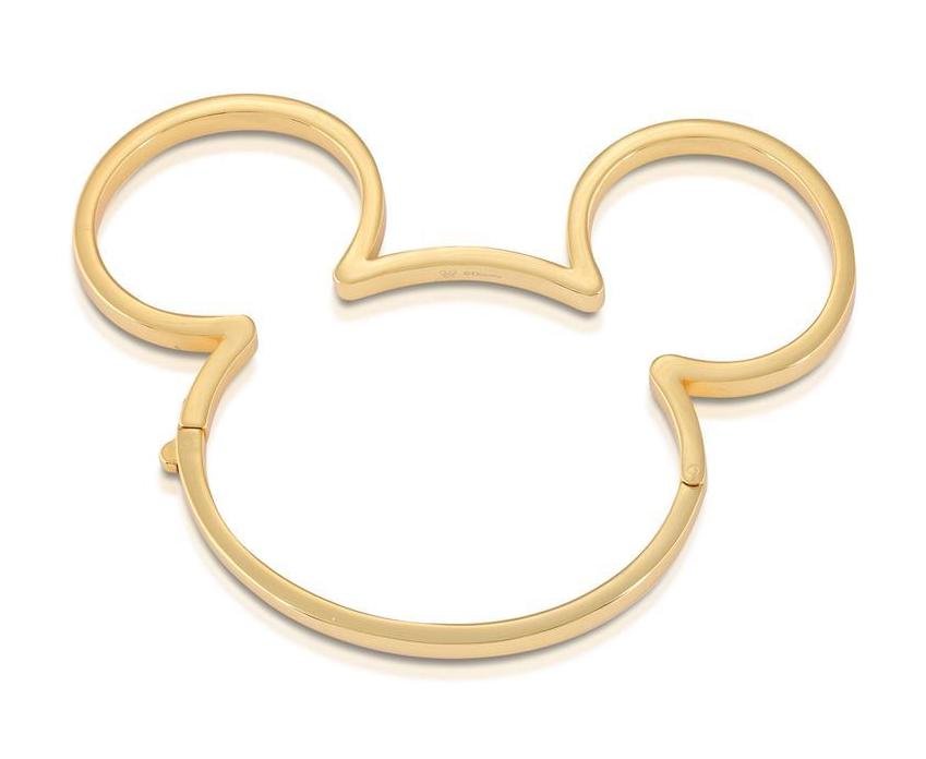 Bijou Disney MICKEY MOUSE Bangle 'Gold Plated'