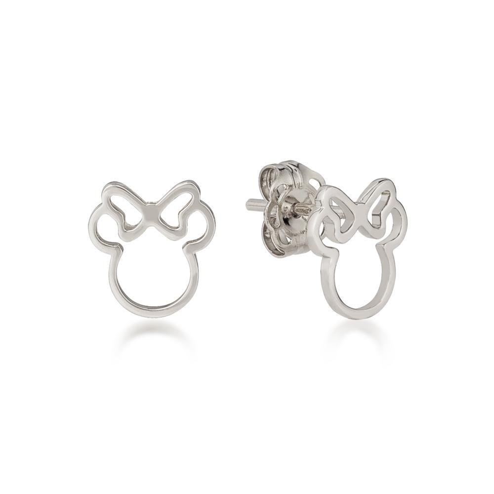 Bijou Disney METAL PRECIOUS Minnie Outline Earrings 'Sterling Silver'