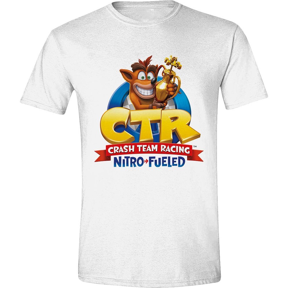 T-shirt Crash Bandicoot TEAM RACING T Shirt Nitro Fueled Logo (S) - Crash Bandicoot