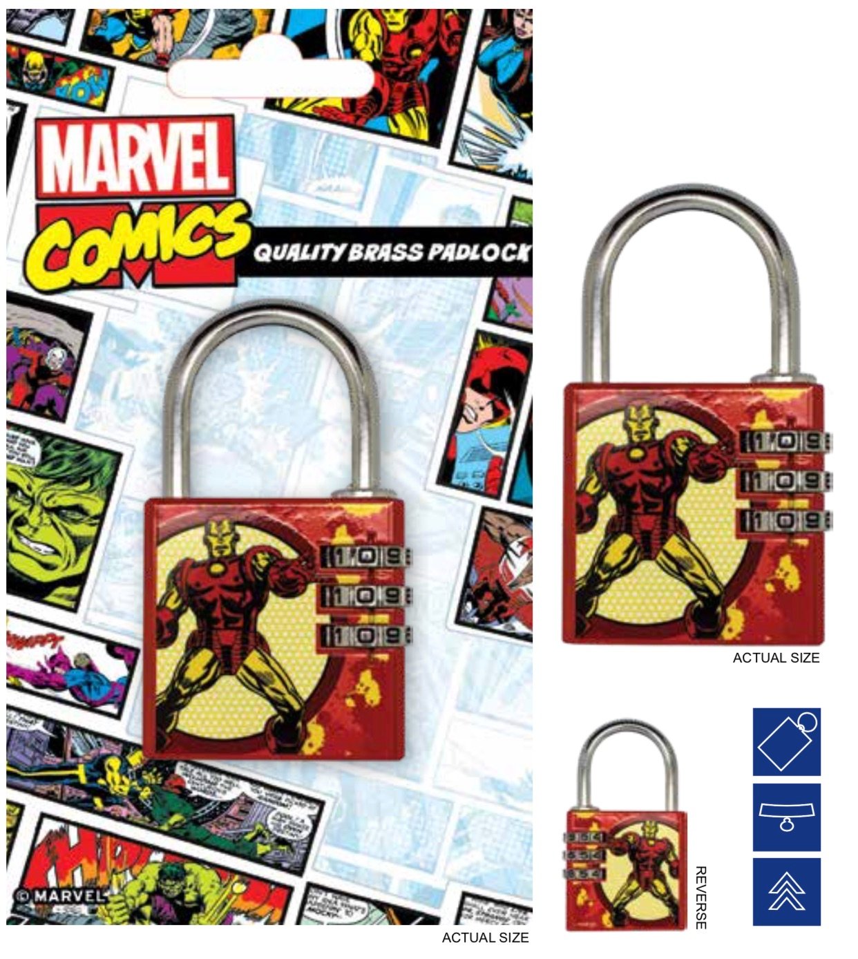 Article Marvel Cadenas avec code Iron Man