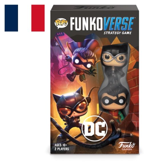 Jeu de société DC Comics Funkoverse 101 2 Pack Expandalone Catwoman 'FRENCH' - Jeux de cartes & cartes à jouer