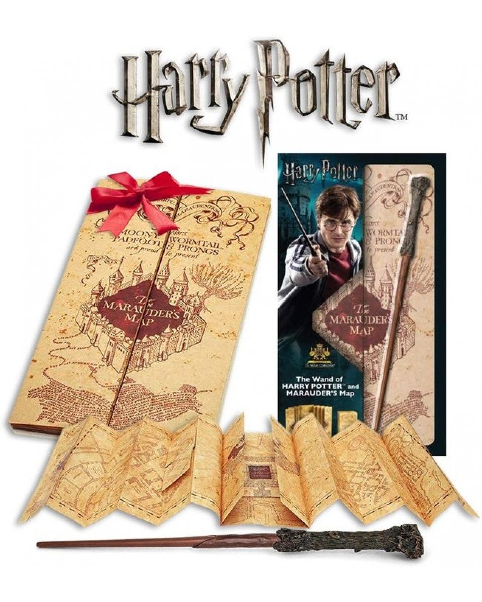 HARRY POTTER - Baguette d'Harry carte du Maraudeur - Figurine