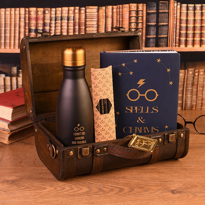 Coffret cadeau Harry Potter Trouble Finds Me Valise gift set premium
