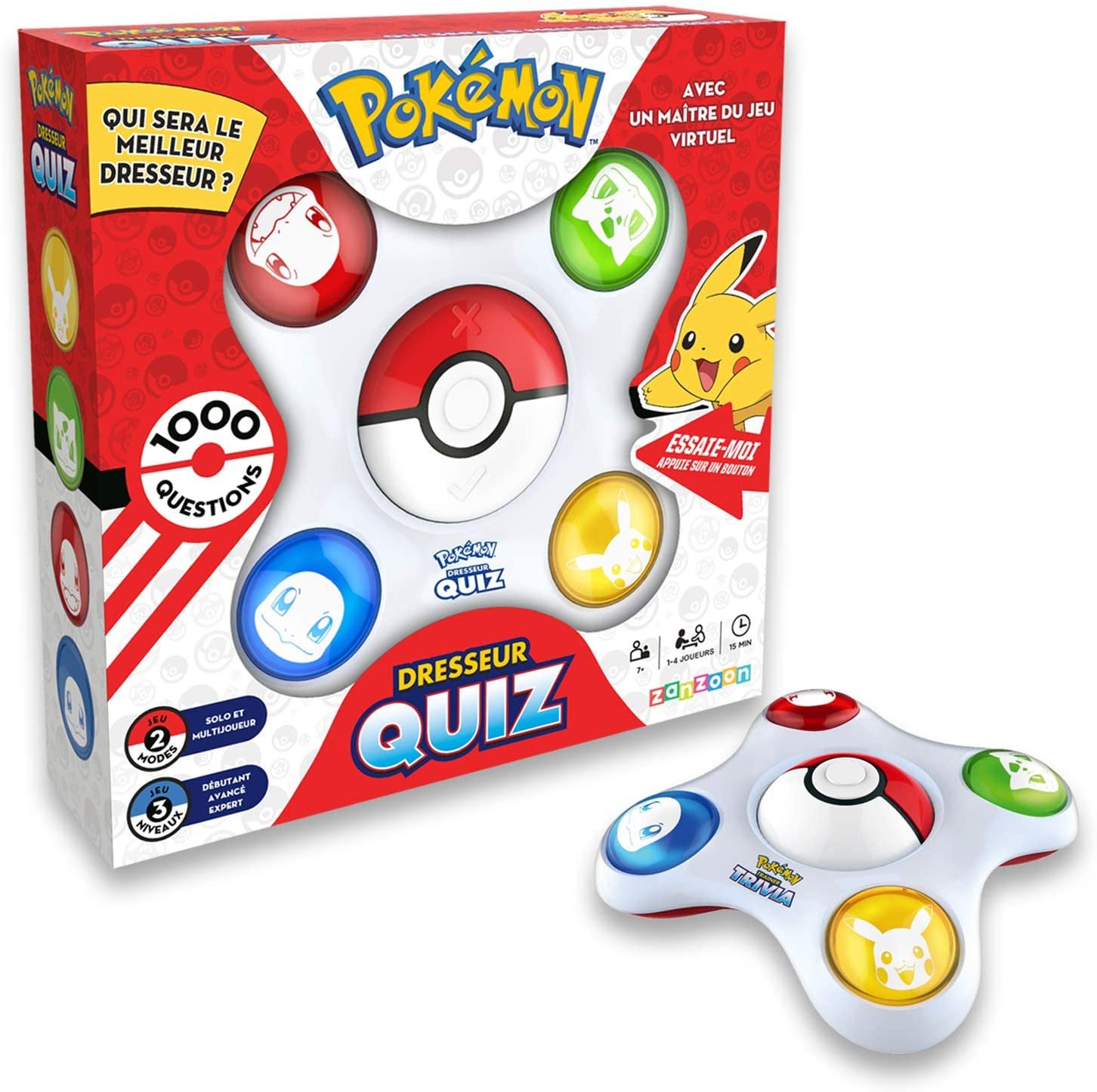 Jeu de société Pokémon Quiz électronique interactif FR - Jeux de cartes & cartes à jouer