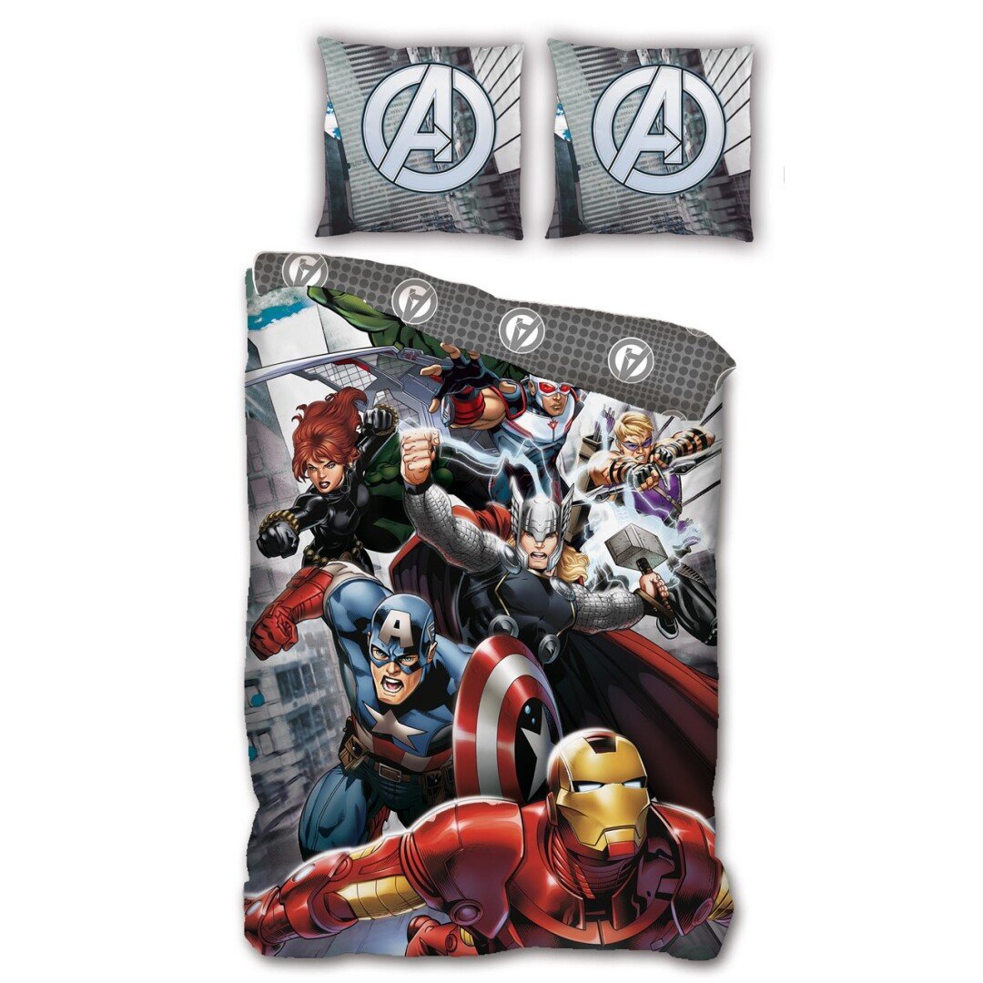 Literie Marvel AVENGERS Parure de lit 140X200 '100% microfibre'
