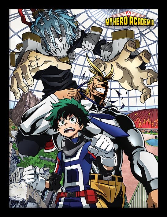 Cadre My Hero Academia An Enemy Threat Impression encadrée 30x40cm