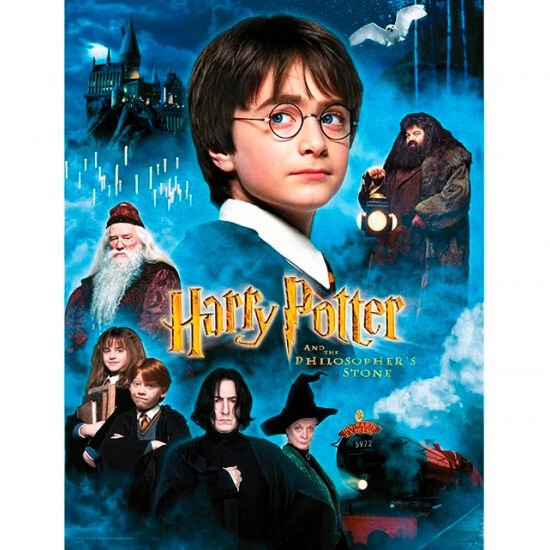 Article Harry Potter Impression en Verre Philosopher's Stone 30X40 Cm