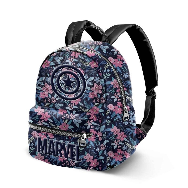 Sac Marvel Captain America Flowers à dos '24x32x14cm'