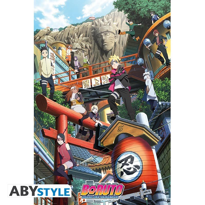 Poster Naruto BORUTO Konoha 91x61cm
