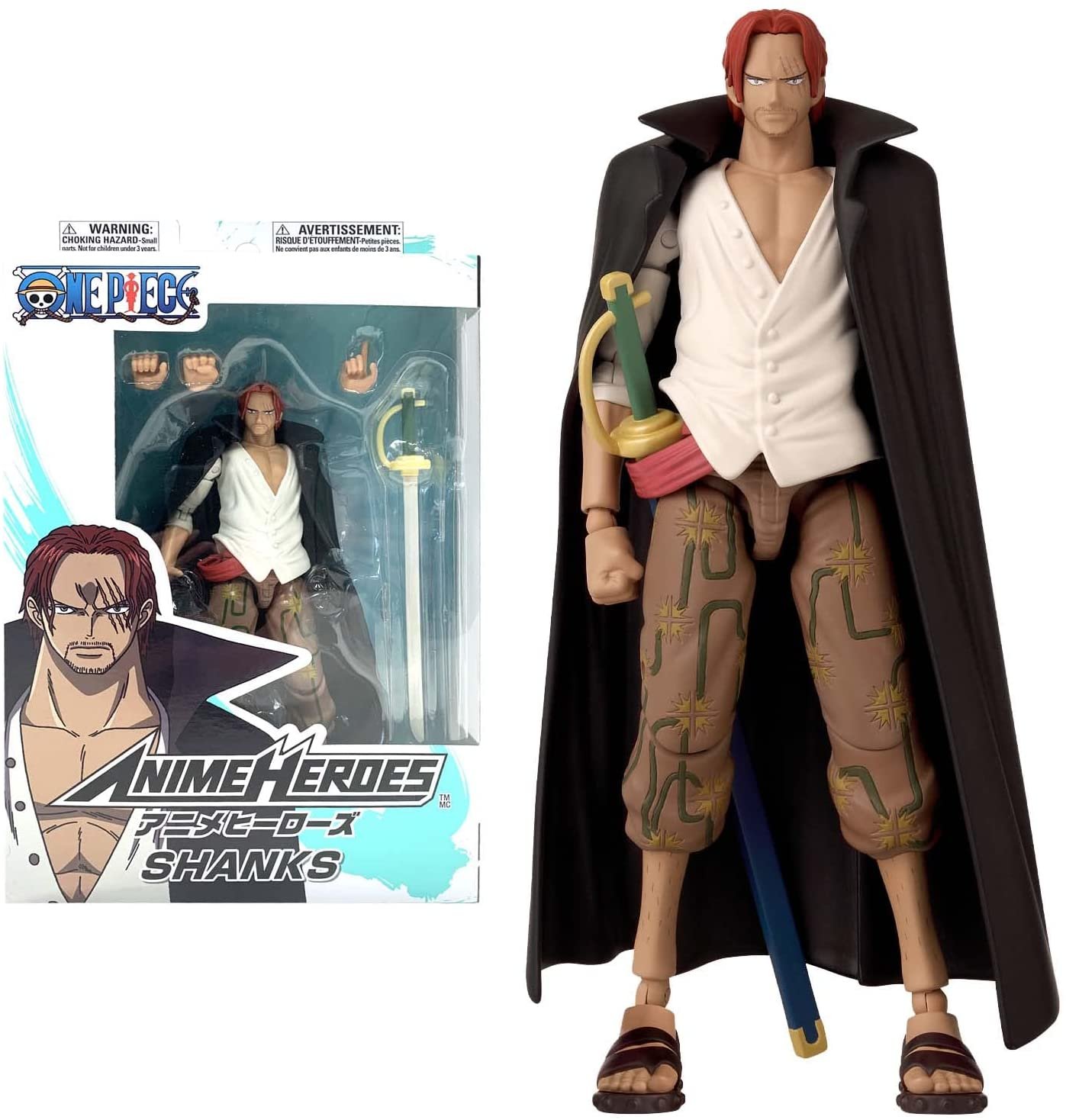 ONE PIECE - Shanks Anime Heroes - Figurine 17 cm