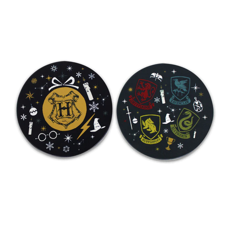Sous-verre Harry Potter Set De 2 Sous Verres en Céramique Noël