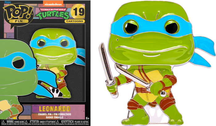 Pin Tortue Ninja TEENAGE MUTANT TURTLES Pop Large Enamel N° 19 Leonardo
