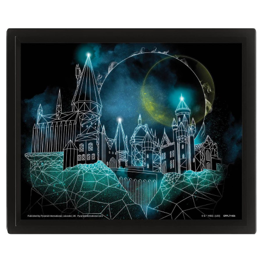 Poster Harry Potter Poudlard Géométrique Art Mural