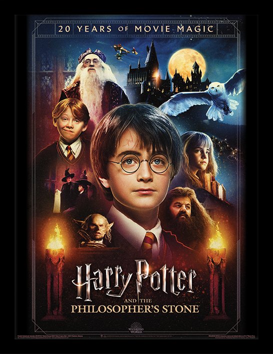 Cadre Harry Potter 20 Years Of Movie Magic Impression encadrée 30x40cm