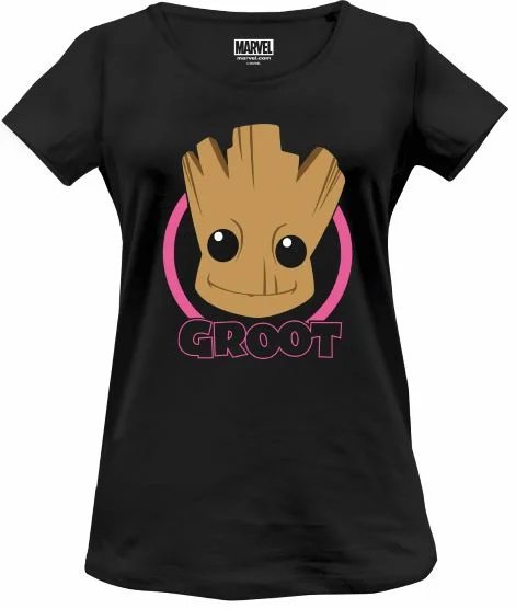 T-shirt Marvel Smiling Groot Head T Shirt Femme (M)