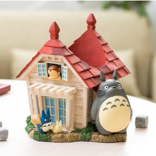 Figurine Ghibli MON VOISIN TOTORO Maison de Mei et Boite Diorama 15cm - Mon Voisin Totoro