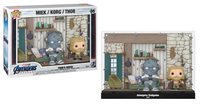 Pop Marvel AVENGERS ENDGAME Moments Deluxe N° 05 Maison de Thor - Thor