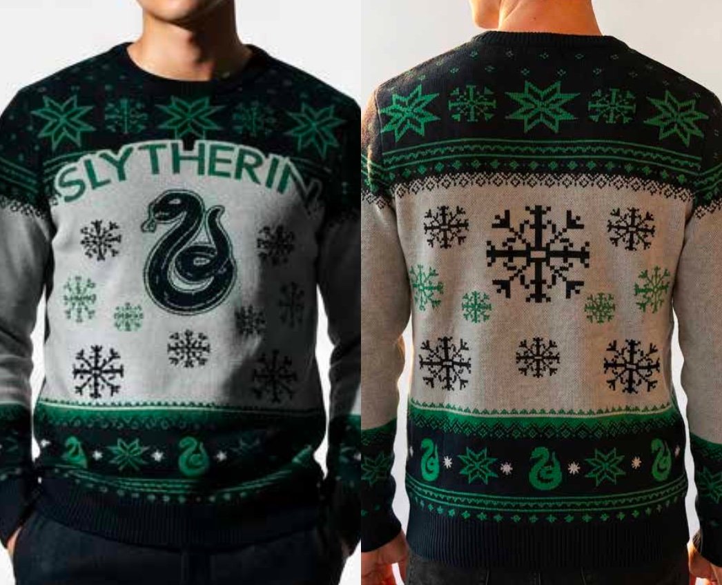 Pull Harry Potter Serpentard de Noël Homme (XL)