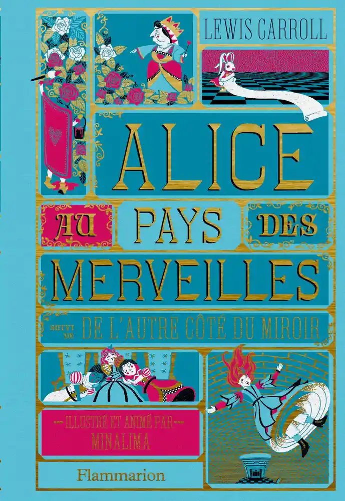 Livre Disney ALICE AU PAYS DES MERVEILLES Illustration par Minalima